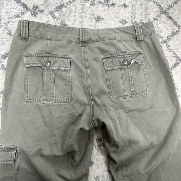 Y2K Aeropostale green low rise utility cargo flare pants 11 12R EUC - Picture 7 of 7